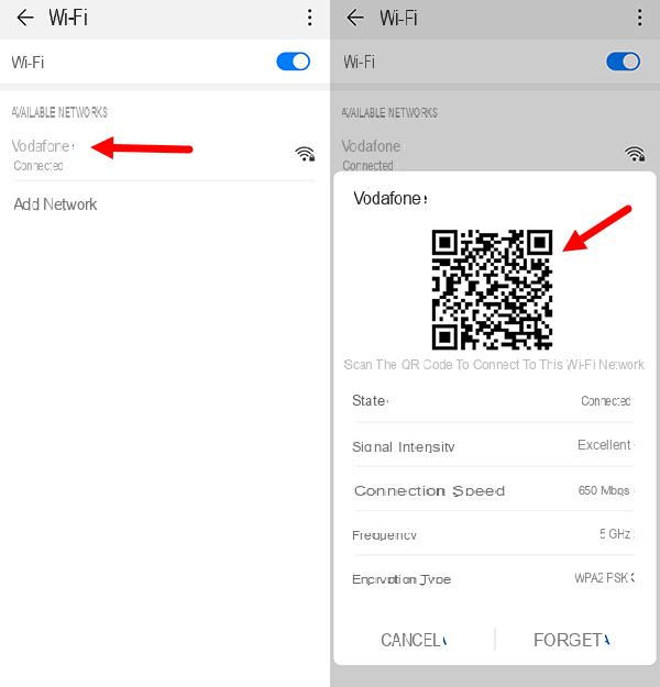 Comment voir les mots de passe enregistrés sur Android : WiFi et profils