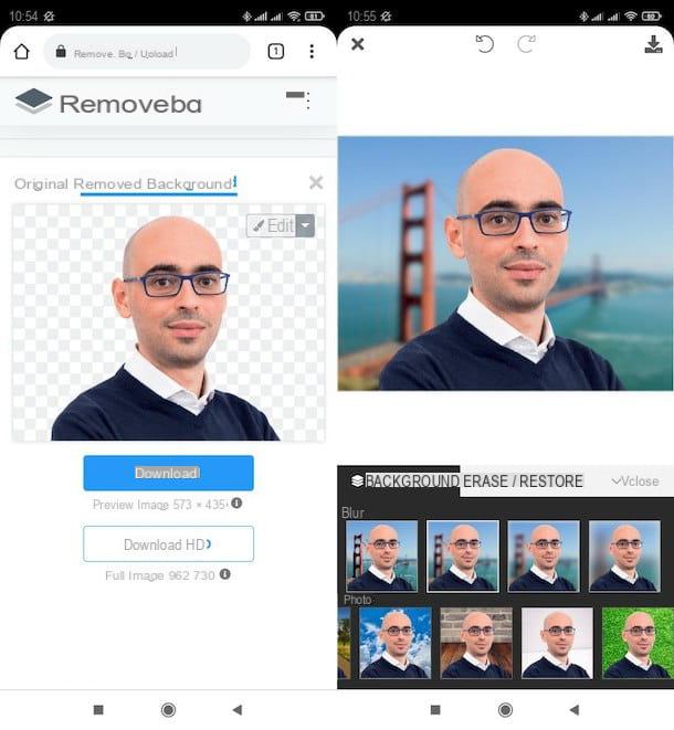 App per cambiare sfondo alle foto
