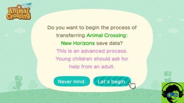 Animal Crossing: New Horizons - Como transferir uma ilha para outro switch