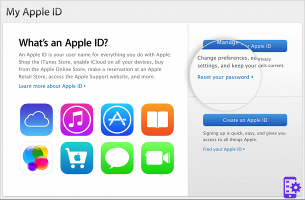 Como redefinir o nome de usuário e a senha do ID Apple