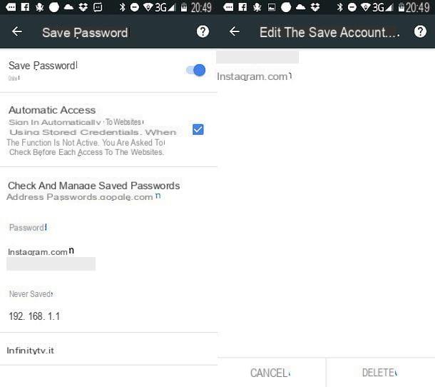 How to store passwords on Google Chrome