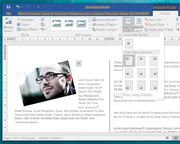 How to create a foldout with Word