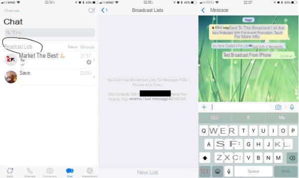 Broadcast lists on WhatsApp differences with groups