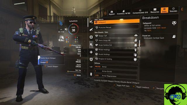 The Division 2 – Gear Talents List pour Warlords of New York