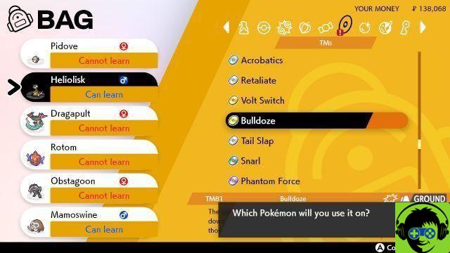 Pokémon Sword and Shield - Complete list of Technical Discs