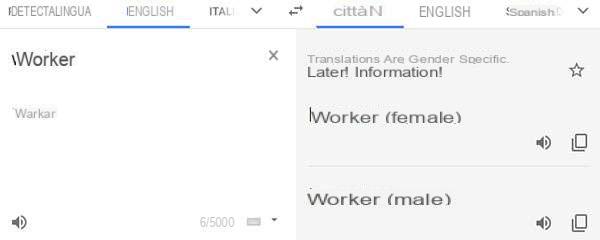 Google Translate: stop gender discrimination