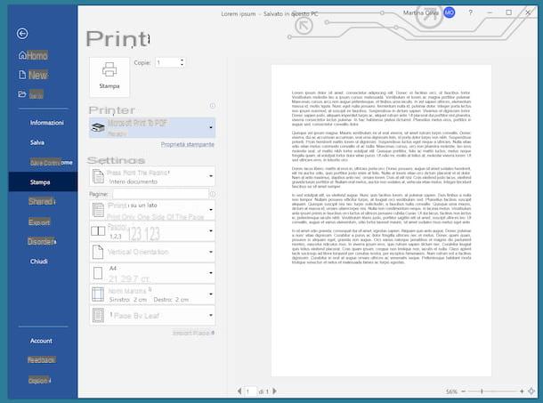 Come convertire Word in PDF gratis