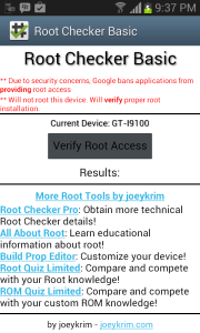 How to Check the Presence of the Root