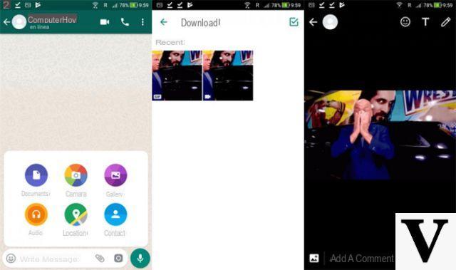 Come inviare GIF Whatsapp con Android e iPhone