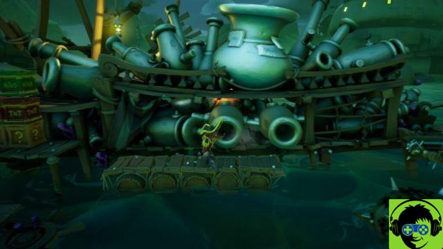 Crash Bandicoot 4: Todas as caixas e locais de joias escondidas | 3-3: Guia 100% Jetboard Jetty