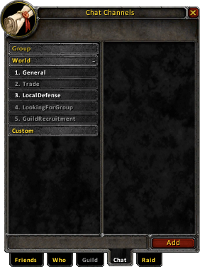 World of Warcraft Classic: canali di chat e loro utilizzo