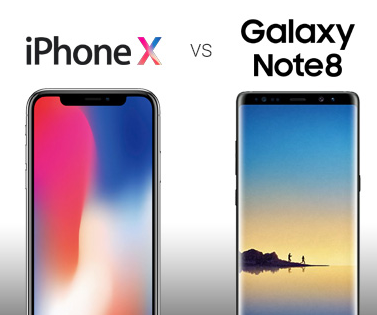 Comparatif entre iPhone X et Galaxy Note 8 : lequel acheter ?