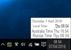 Add time zones to the Windows clock