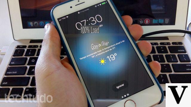Activate the “Good morning” screen with the weather on the iPhone