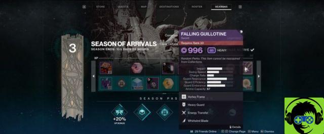 How to get the falling guillotine in Destiny 2