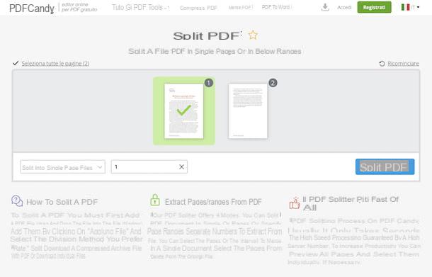 Come dividere un file PDF