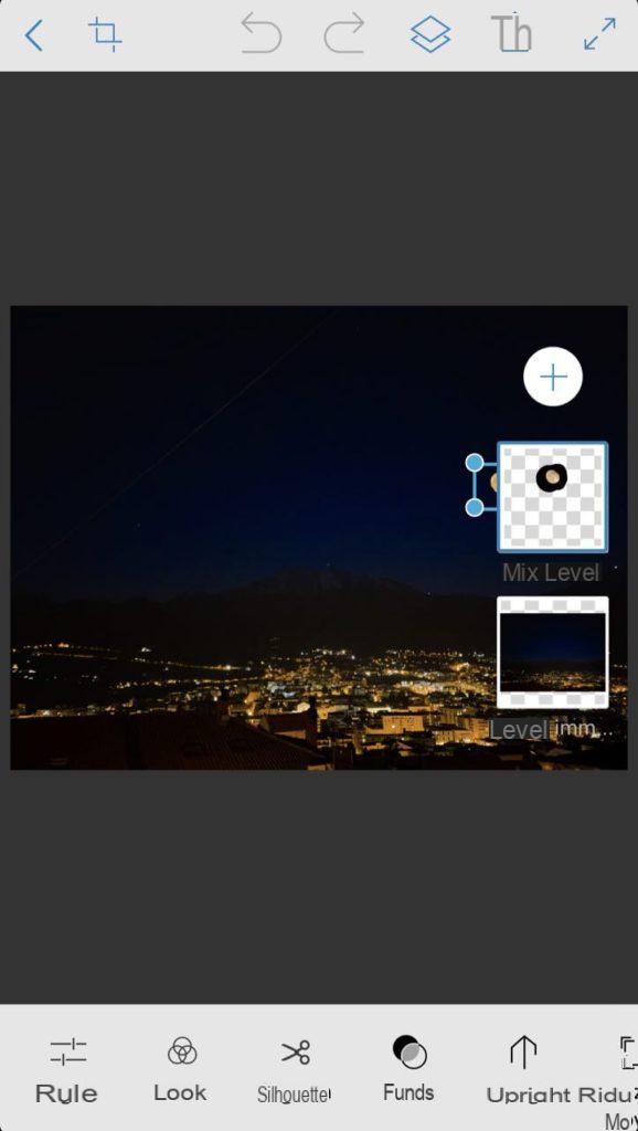 How to overlay photos on iPhone