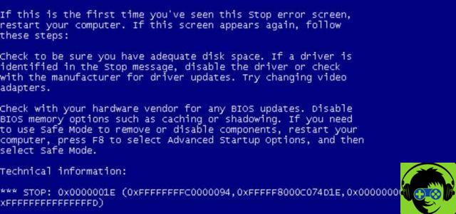 Como corrigir o erro de tela azul 0x0000000000e no Windows 10