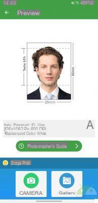 How to create an ID photo using an Android smartphone