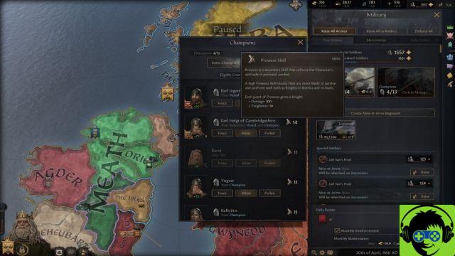 How does combat prowess work in Crusader Kings 3?