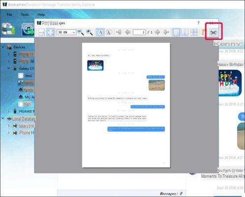 Como imprimir o bate-papo do Facebook Messenger no PC / Mac -