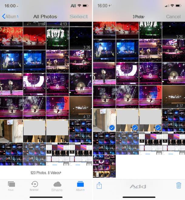 Come selezionare tutte le foto in iCloud