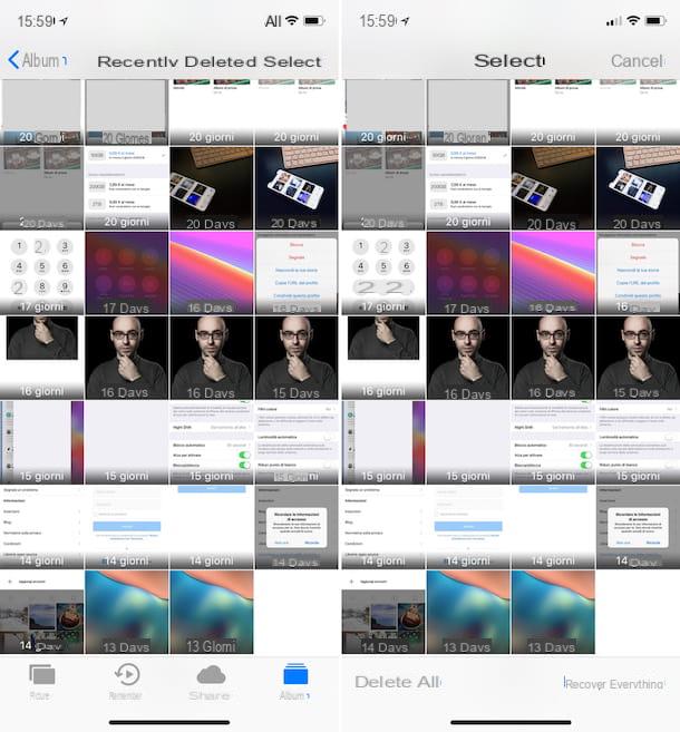 How to select all photos in iCloud
