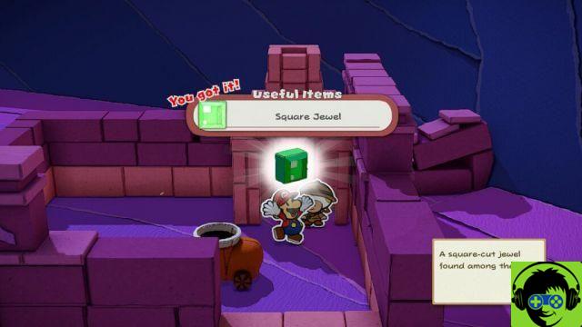 Paper Mario: The King of Origami - Todas as 4 torres de joias | Passo a passo da Caverna Vellumental do Fogo