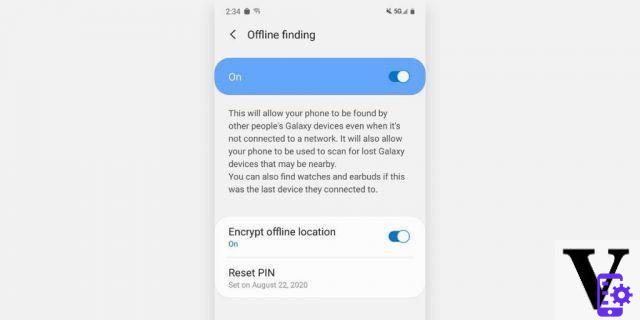 Samsung, la fonctionnalité « Find My Phone » est également disponible hors ligne