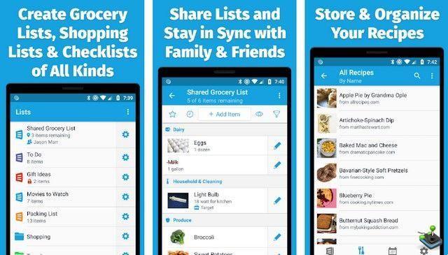 10 melhores aplicativos de lista de compras no Android