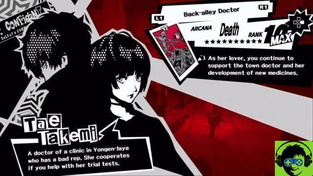 Persona 5 Royal - Takemi Confidante's Guide (Death)