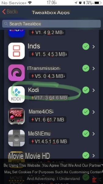Installare Kodi su iPhone e iOS 11(no Jailbreak)