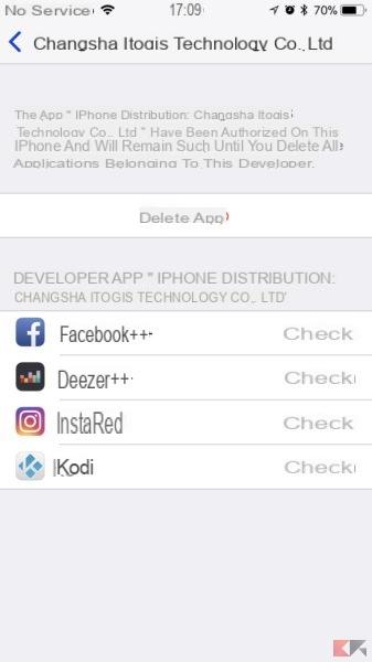 Installare Kodi su iPhone e iOS 11(no Jailbreak)