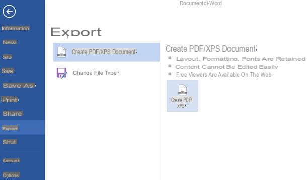 Come convertire un file Word in PDF
