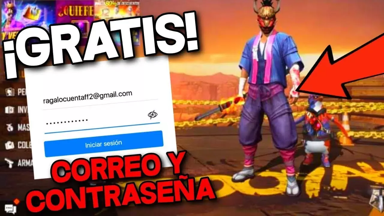 Free Free Fire accounts with email and password