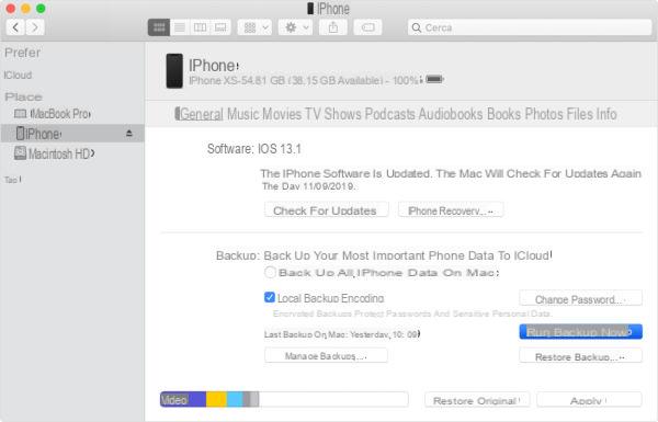 Come effettuare backup di iPhone o iPad senza iTunes