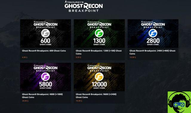 Ponto de interrupção do Ghost Recon: microtransações e o que você pode comprar com elas