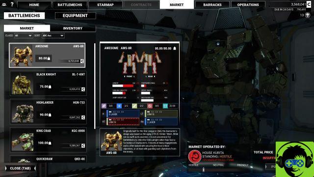 MechWarrior 5 - How to Buy and Sell