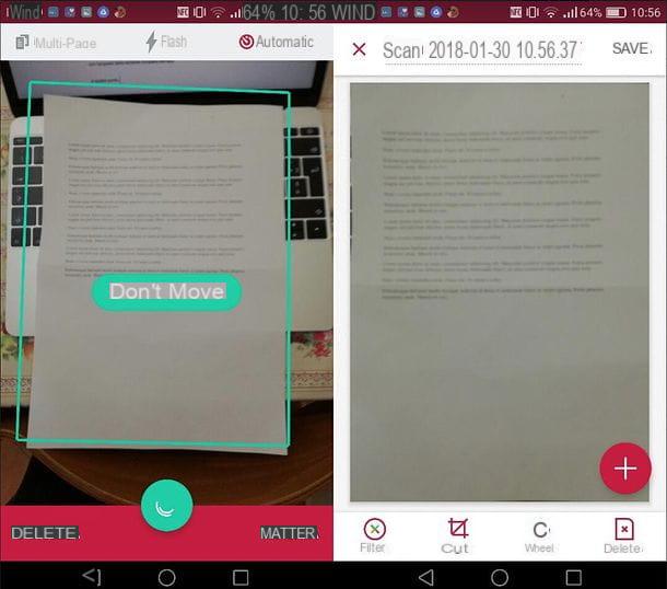 How to scan documents with the camera