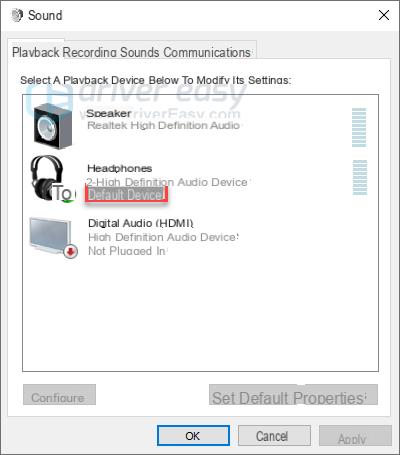 [Solved] Headphones connected to PC but audio coming out of the Speakers? -