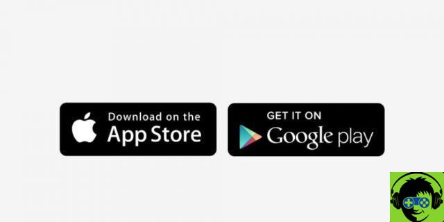 pilhas nas lojas de aplicativos Google Play e Apple