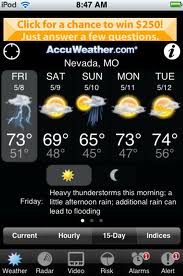 Les meilleures applications météo pour iPhone