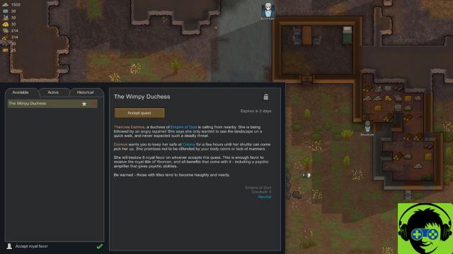 How to get royal titles in Rimworld Royalty