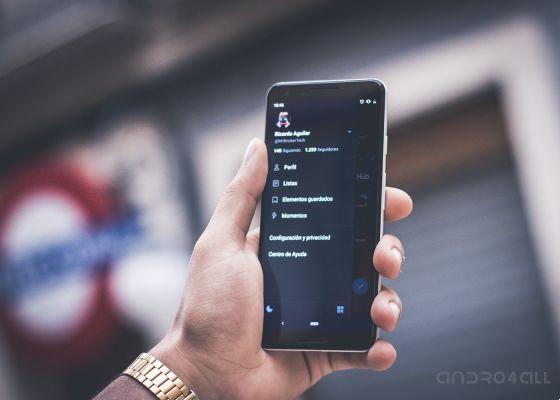 Dark Mode on Twitter for Android - then you can turn it on