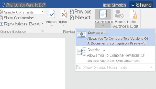 How to compare two Word files