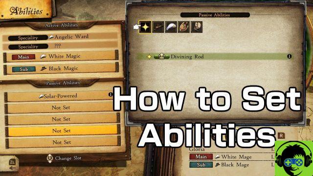 Bravely Default 2 - How to set capacities