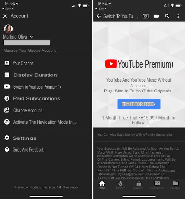 Come avere Youtube Premium gratis