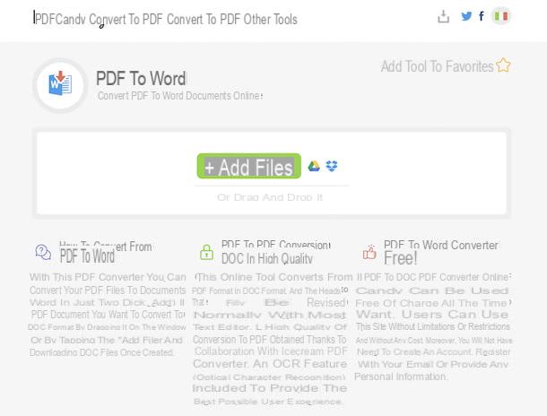 Programme pour convertir PDF en Word