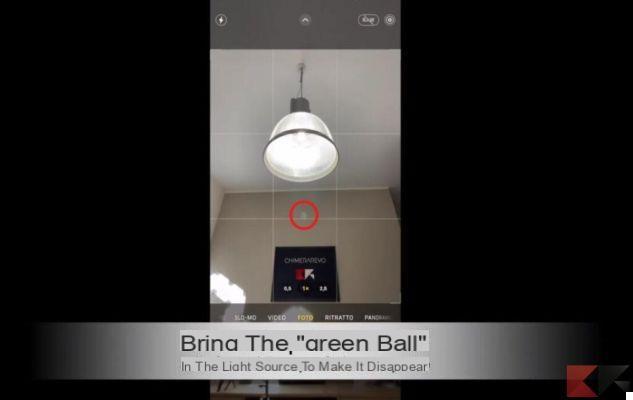 Green dot in photos with iPhone: how to solve? [# 17]