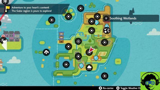 Come scegliere e controllare il clima nell'Isola dell'Armatura di Pokémon Spada e Scudo